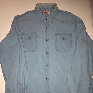 Vintage looking wrangler button up shirt🔥🔥
